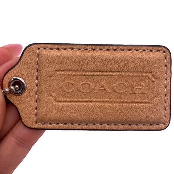 2.5" COACH Fob Bag Charm Hang tag Hangtag - Picture 1 of 2